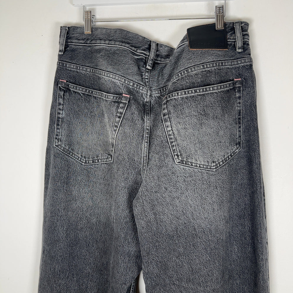 Acne Studios 1989 Ash Black Wide Leg Jeans
