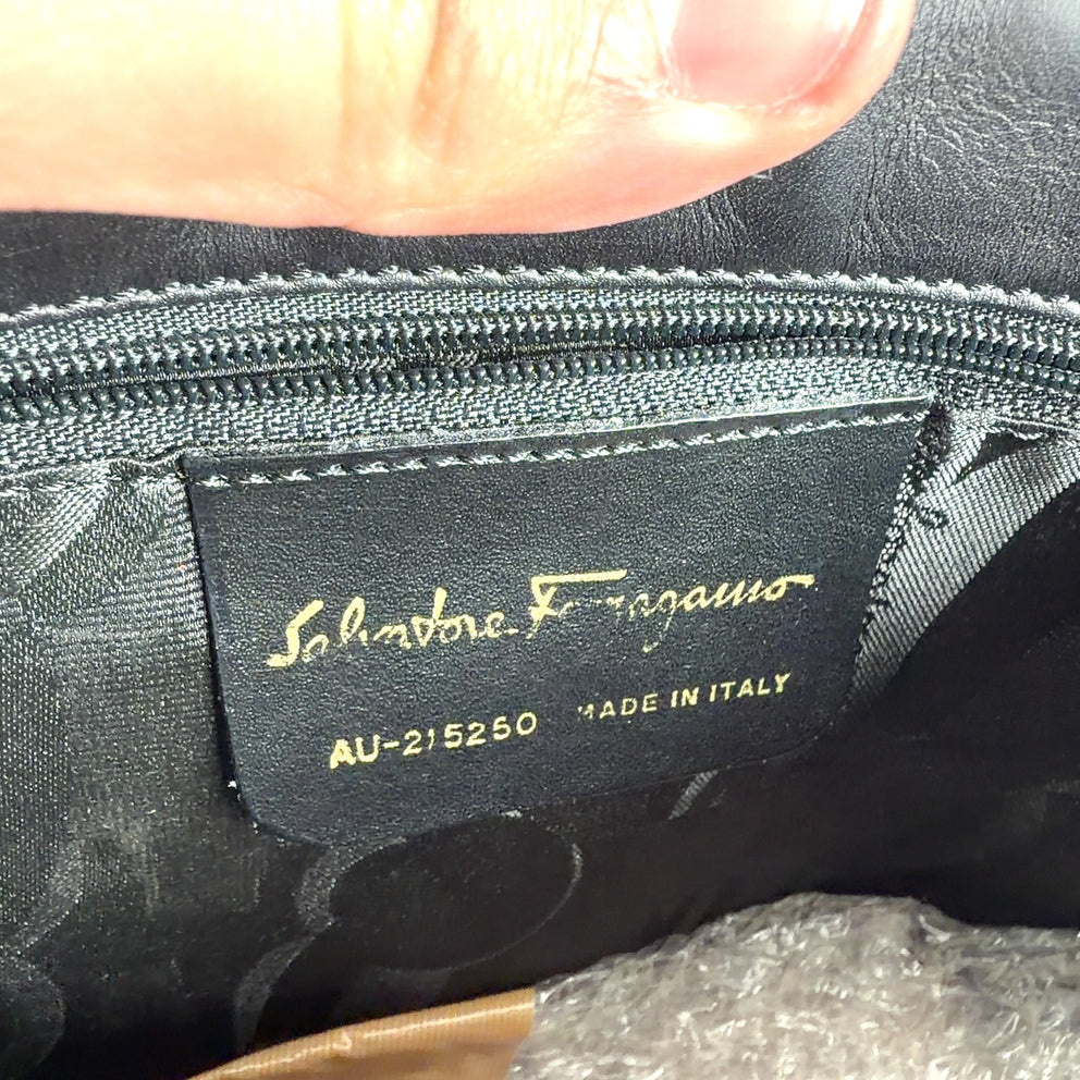 Salvatore Ferragamo Nylon Chain-Link Shoulder Bag