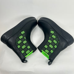 Gucci Black/Green Elastic Chelsea Boot Size GG 8.5