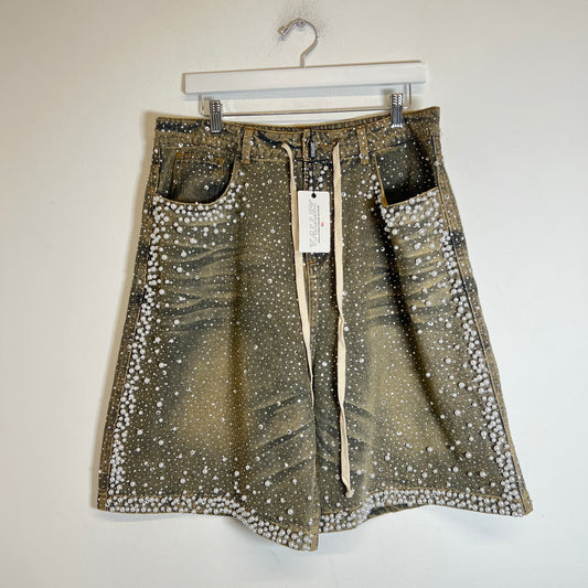 Vale Forever Rainforest Denim Shorts Size 32