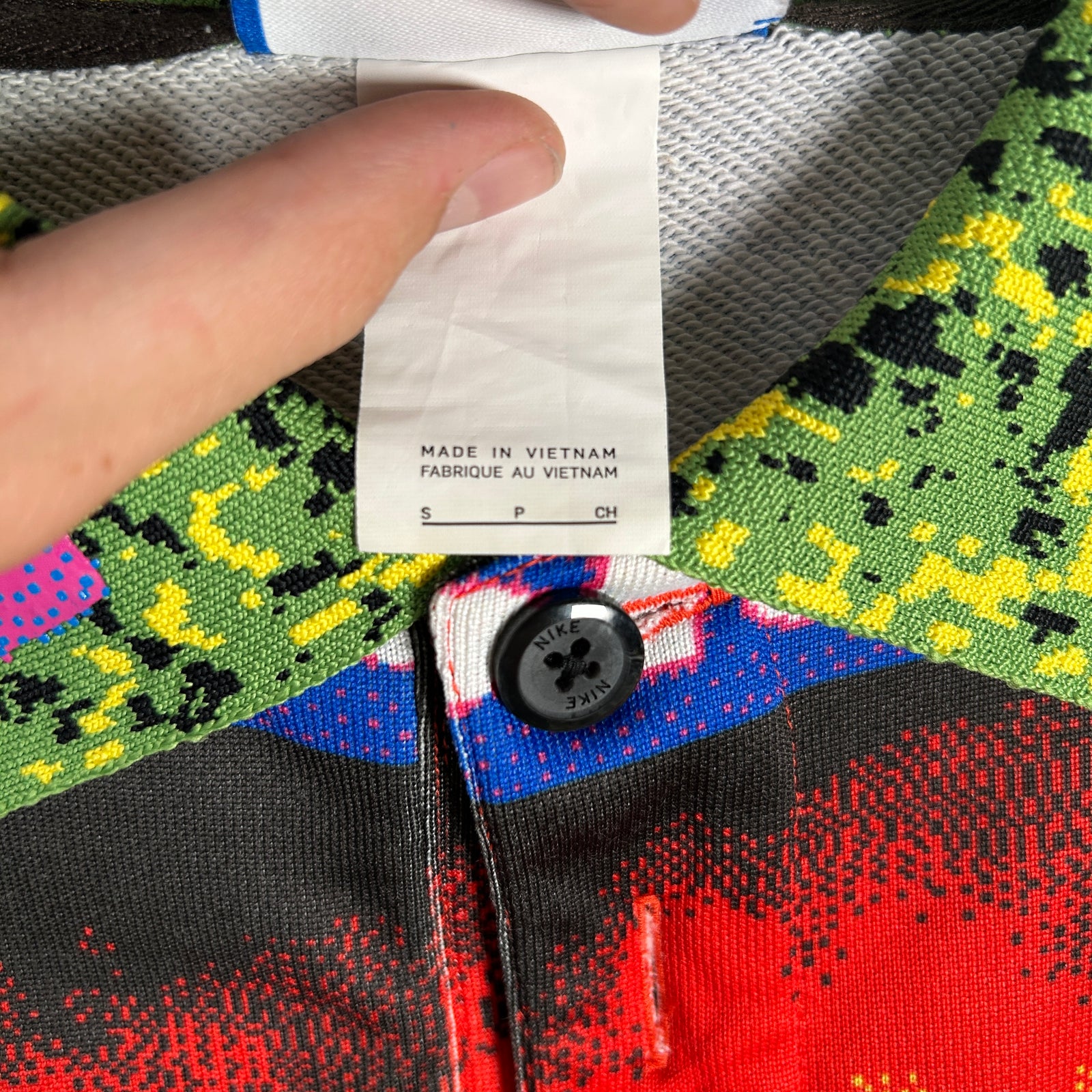 CPFM x Nike Multicolor Logo Long-sleeve Polo Shirt Size S