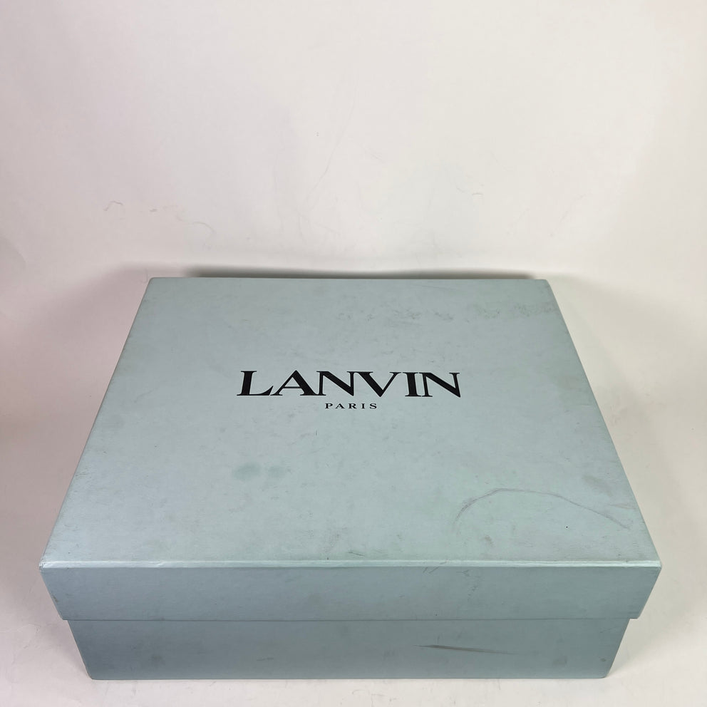 Lanvin White OG Curb Sneaker Size 43