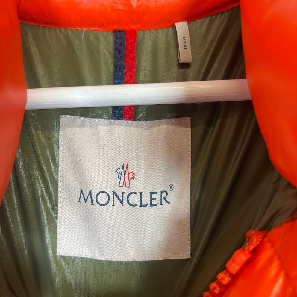 Moncler Orange Tib Gilet Down Puffer Vest Size 4