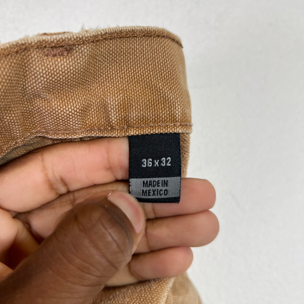 Carhartt Vintage Khaki Distressed Double Knee Carpenter Pants