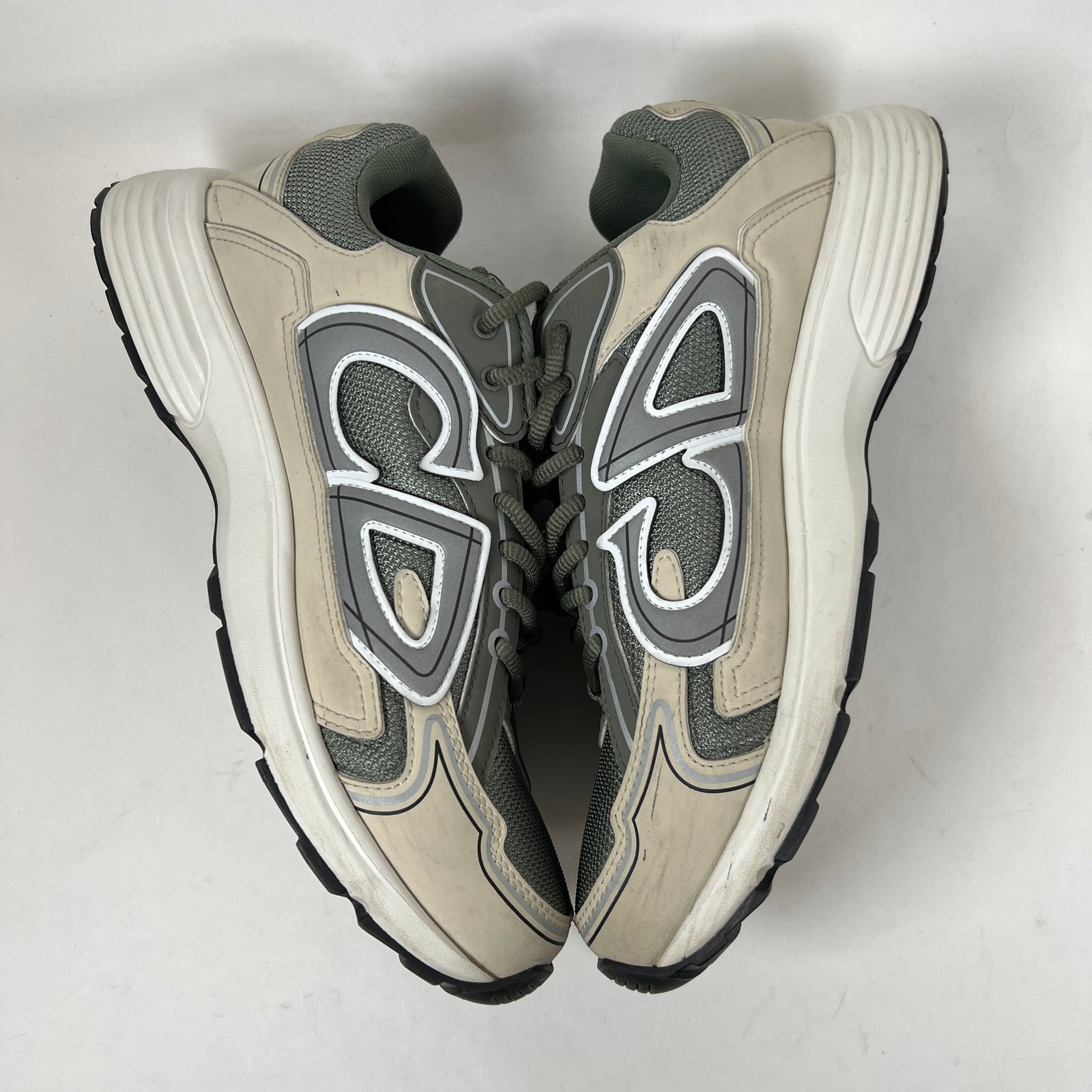 Dior B30 Olive/Cream Sneaker Size 42