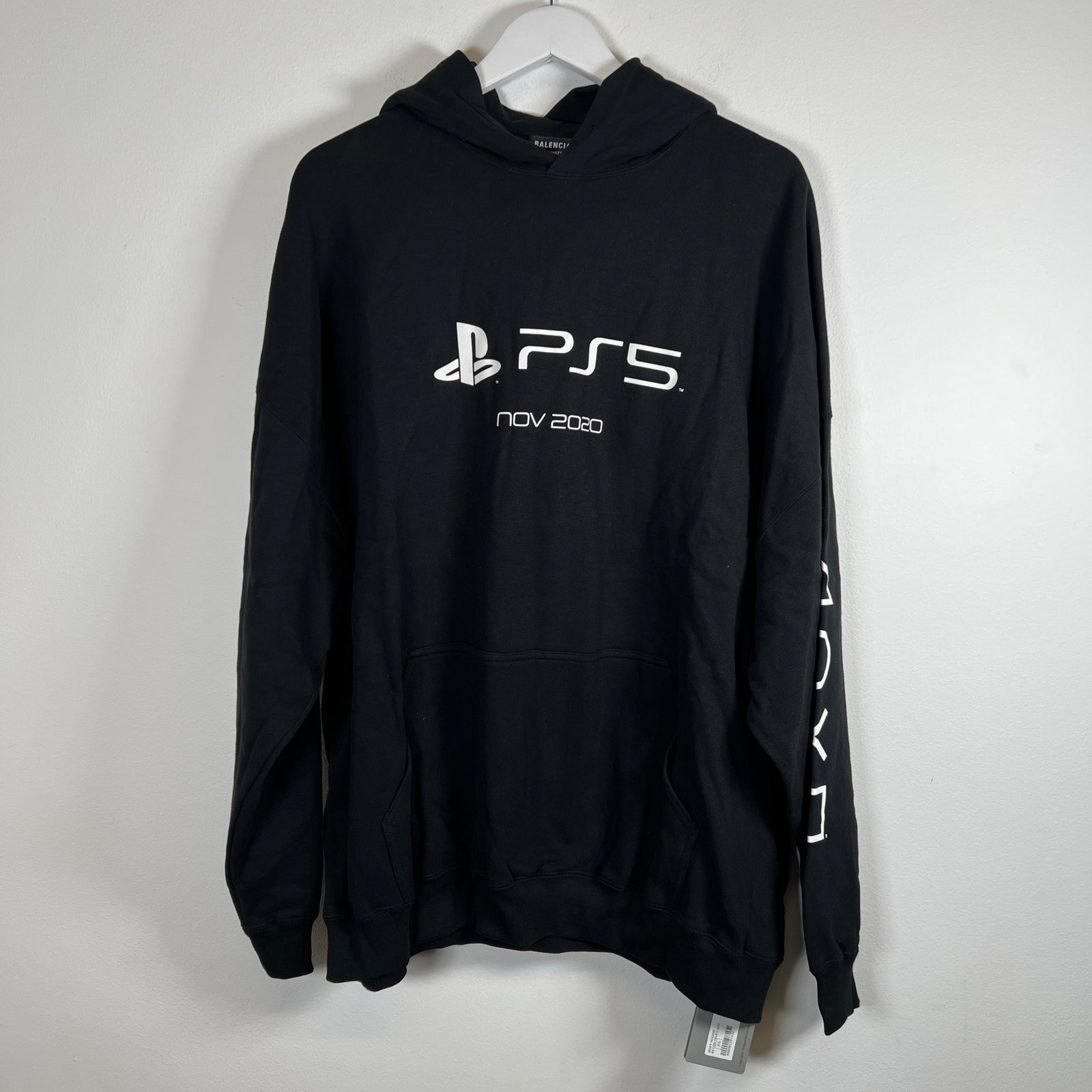 Balenciaga Black PS5 Hoodie Size XS