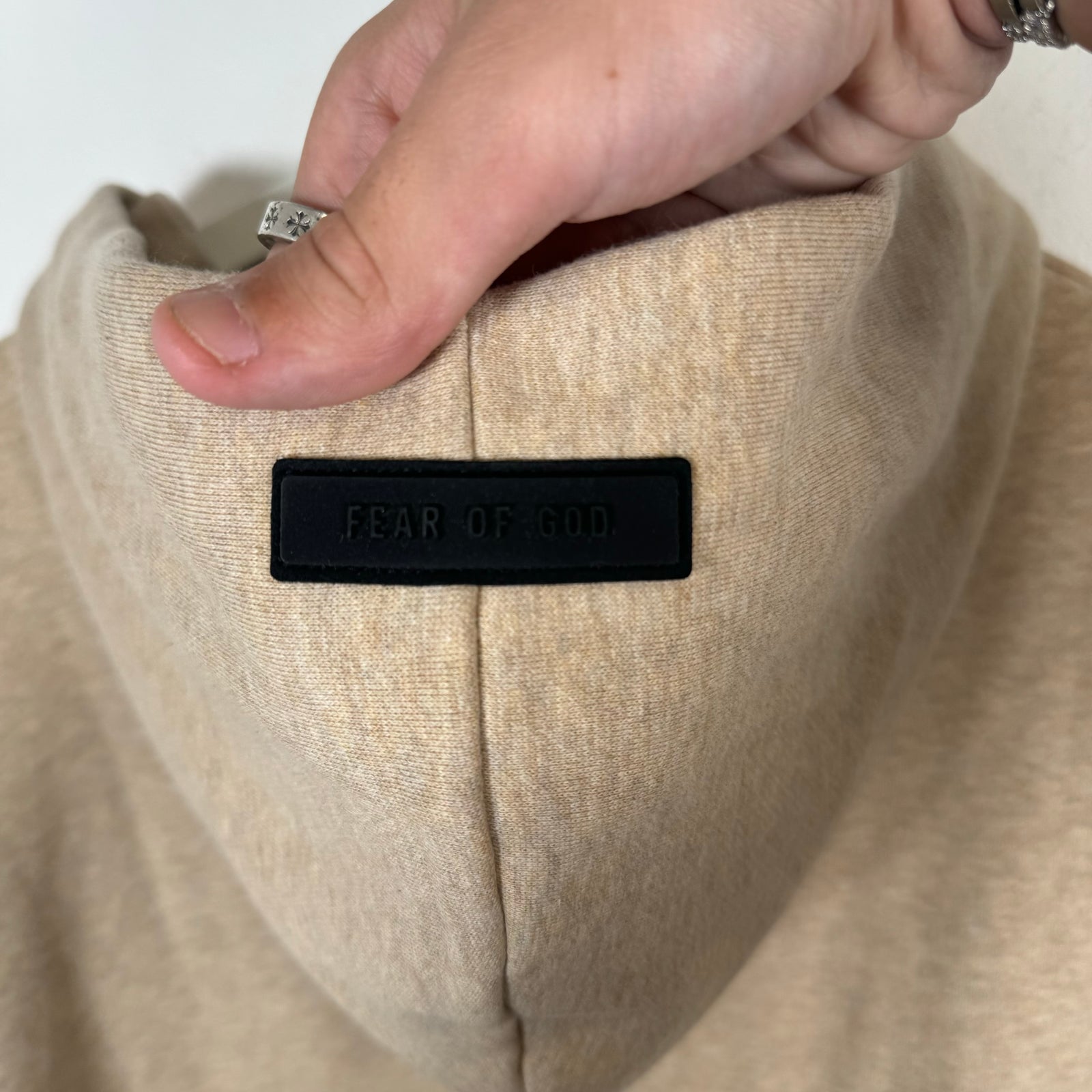Essentials Gold Heather Hoodie Size L