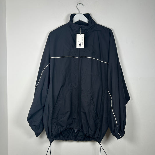 Balenciaga Logo Black Track Jacket Size XL
