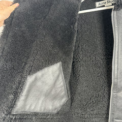 Acne Sherling Flight Jacket Size 48