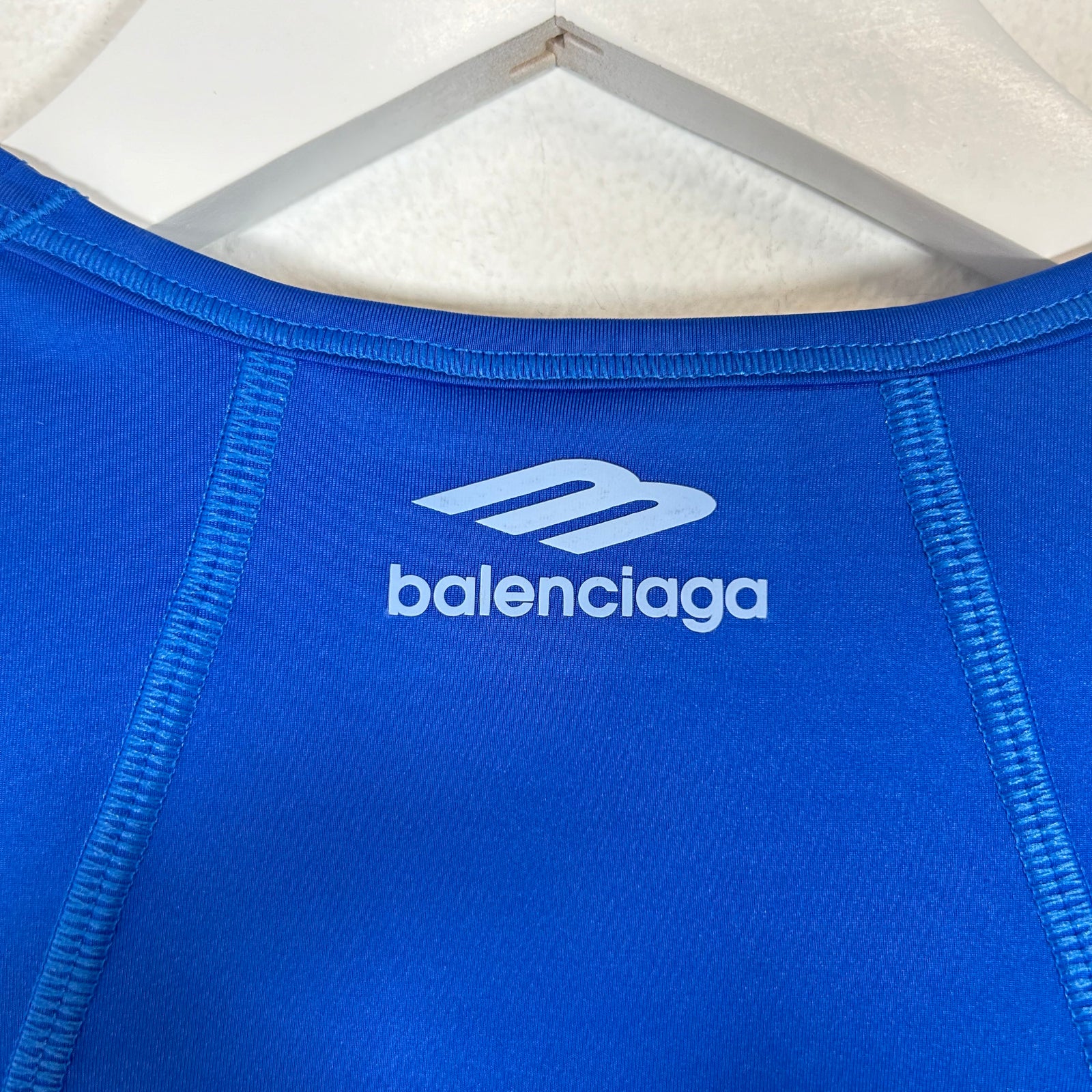 Balenciaga Blue Sporty B LS Shirt Size M