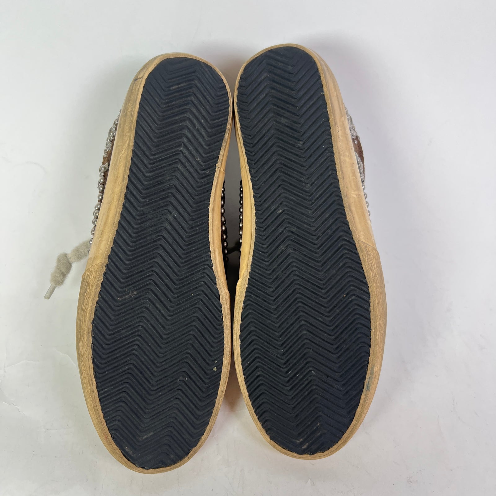 Golden Goose Suede Superstar Pen-Star Embellished Sneaker