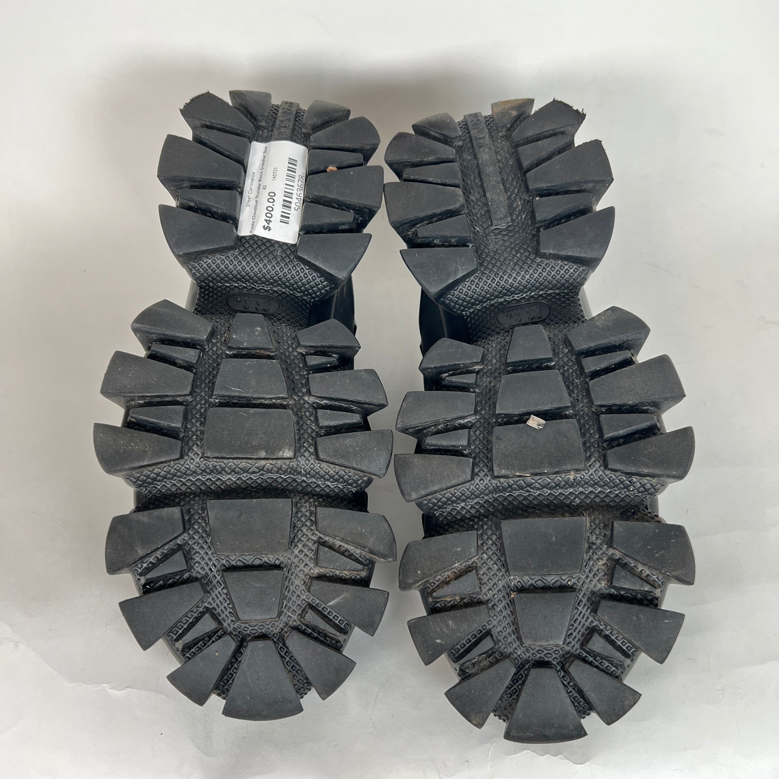 Prada Cloudbust Thunder Black Sneaker Size 42