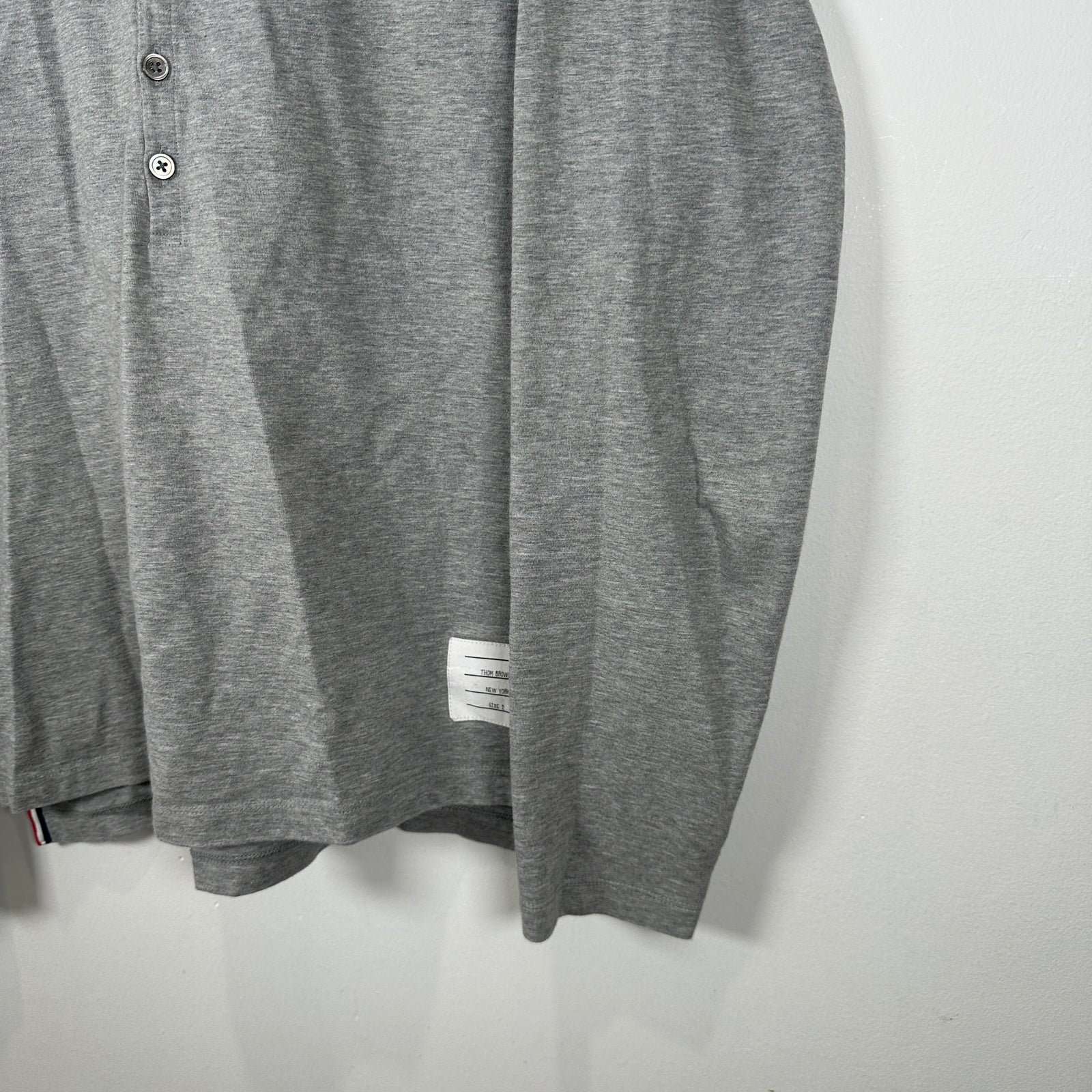 Thom Browne Gray Quarter Button-Up Size 2