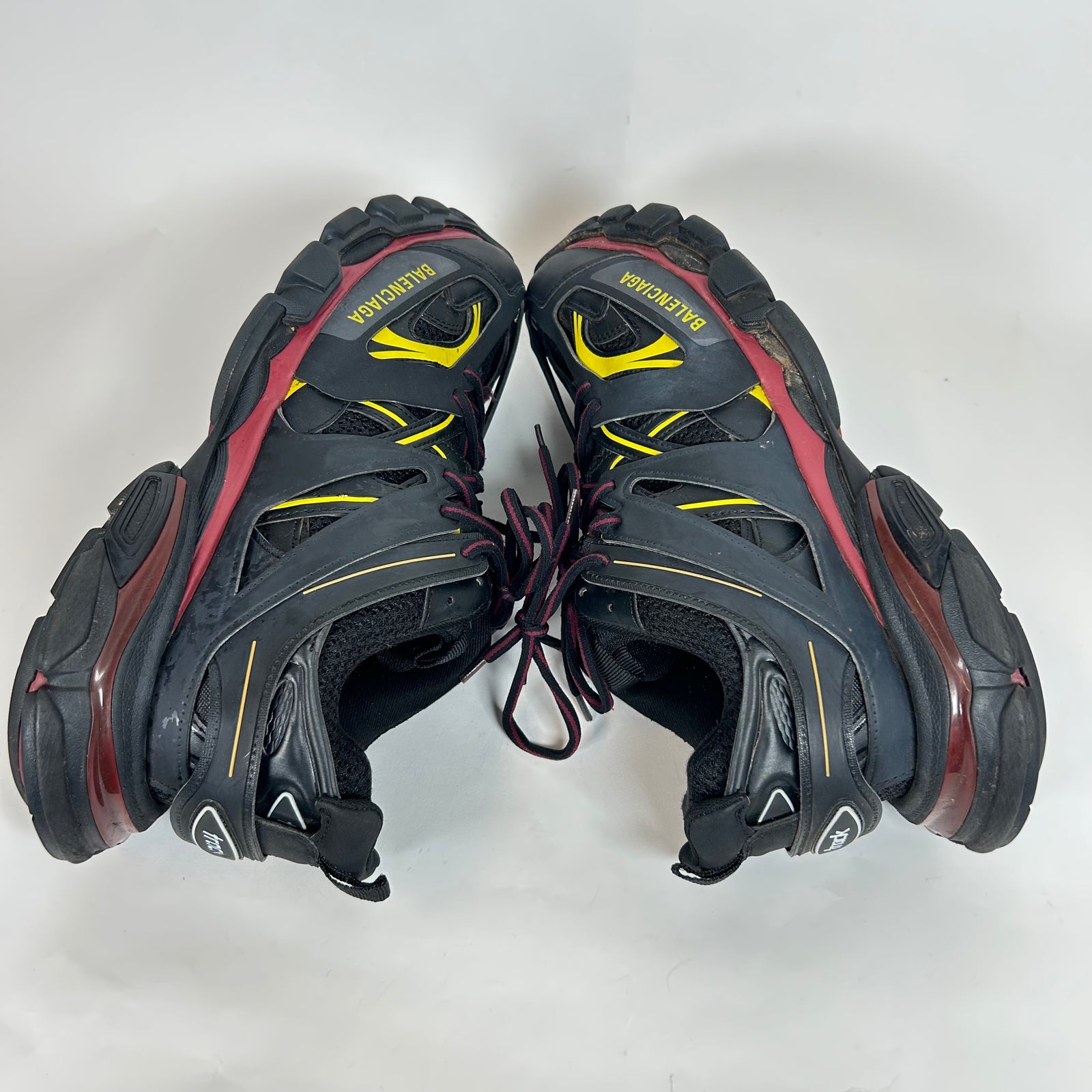 Balenciaga Black Bordeaux Track Sneaker Size 44