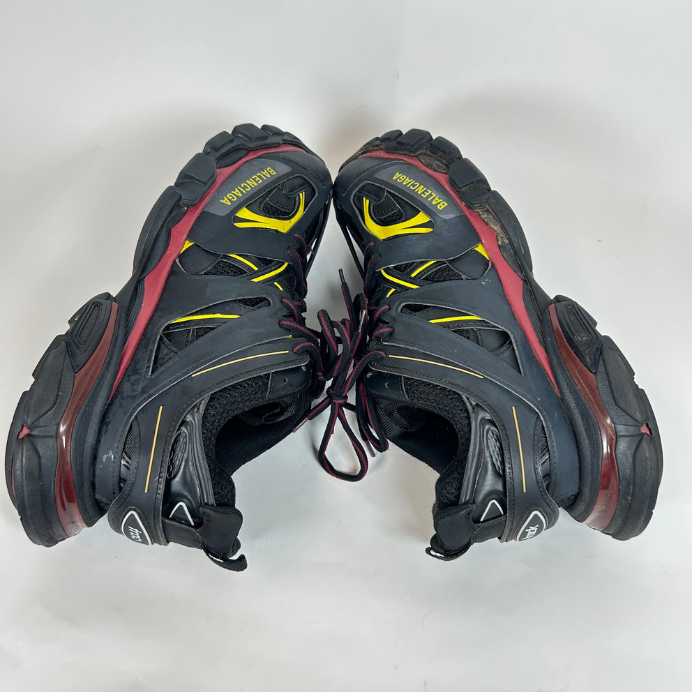 Balenciaga Black Bordeaux Track Sneaker Size 44
