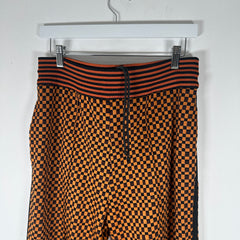 Marni Orange Checkered Lounge Pants Size 48