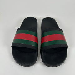 Gucci Black Classic Slides Size 10