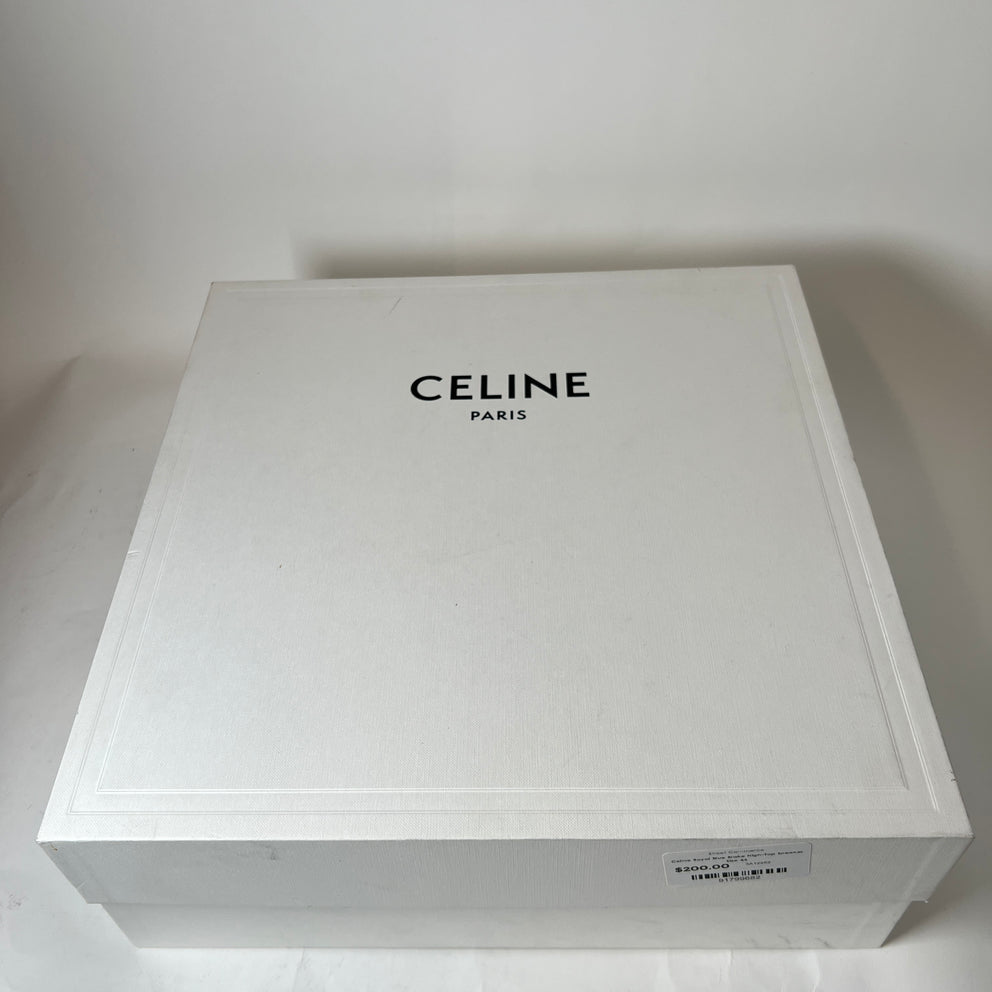 Celine Royal Blue Brake High-Top Sneaker Size 44