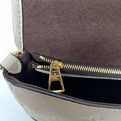 Louis Vuitton Cream Monogram Empreinte Diane NM Handbag