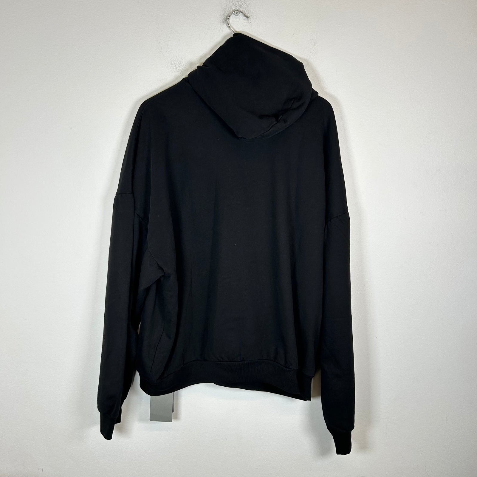 Balenciaga Black Backflip Logo Hoodie Size 2