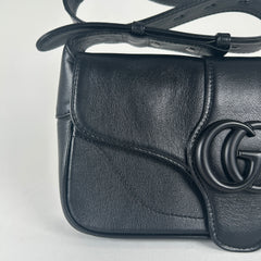 Gucci Black Leather Aphrodite Bag