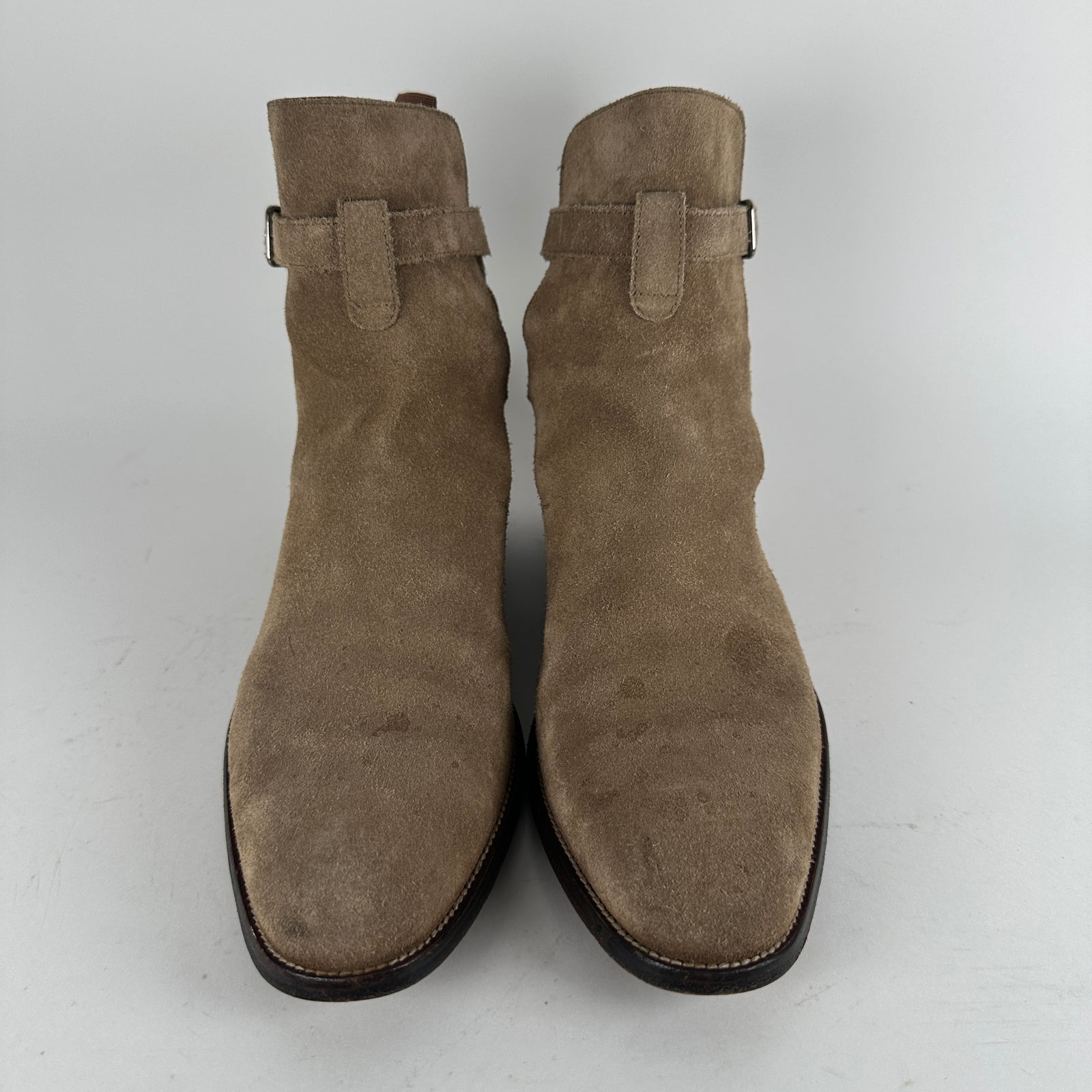 Saint Laurent Tan Jodhpur Suede Boot Size 41