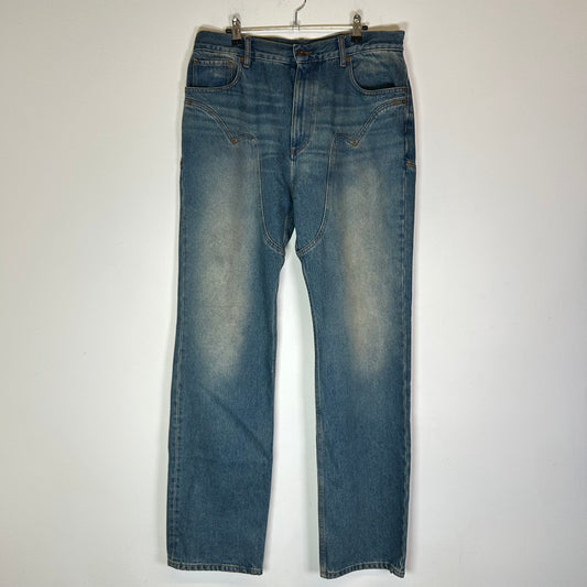Y/Project Lightwash Cowboy Chaps Jeans