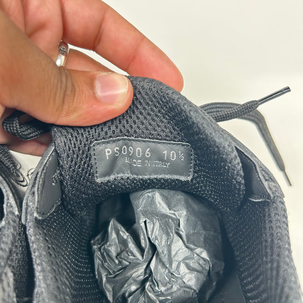 Prada Black Cup Low Sneakers Size 11
