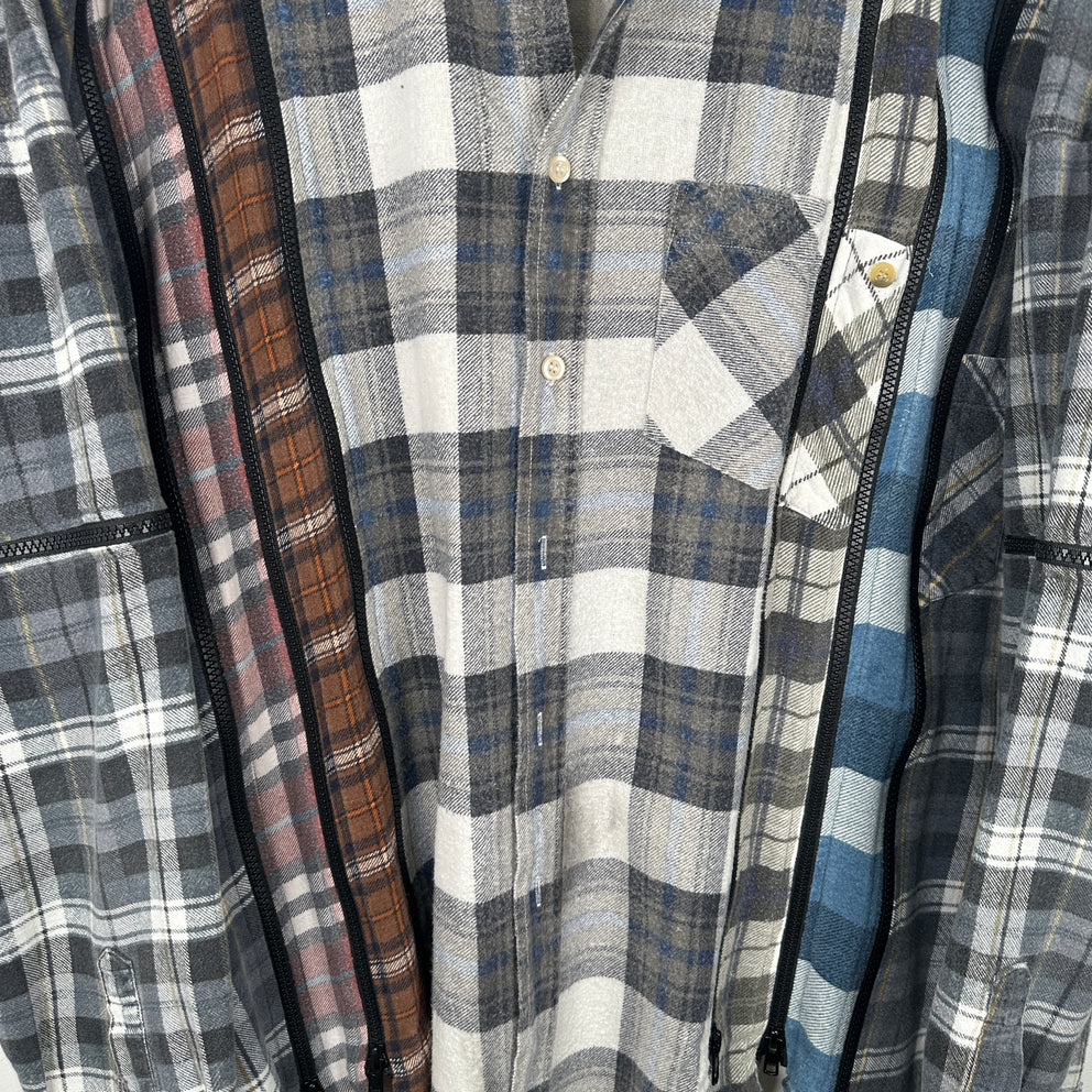 Needles Rebuild Zipper Flannel Size XL