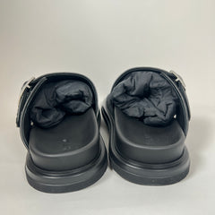 Dior Black/Black Aqua Oblique Sandals Size 43