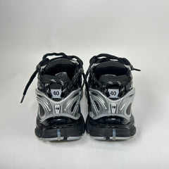 Balenciaga Black/Silver Mesh Runners Size 40