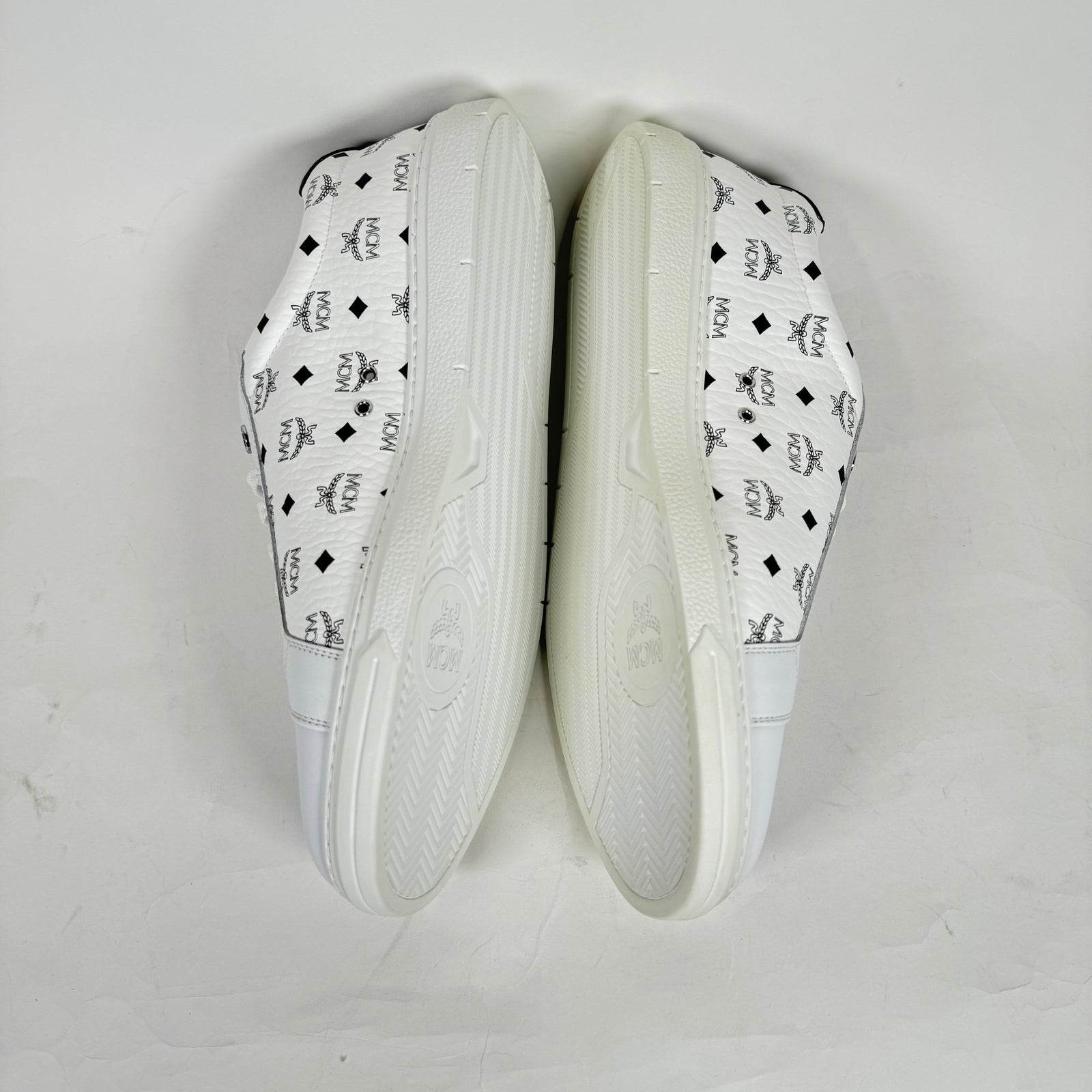 MCM White Viseto Low Top Sneaker Size 12