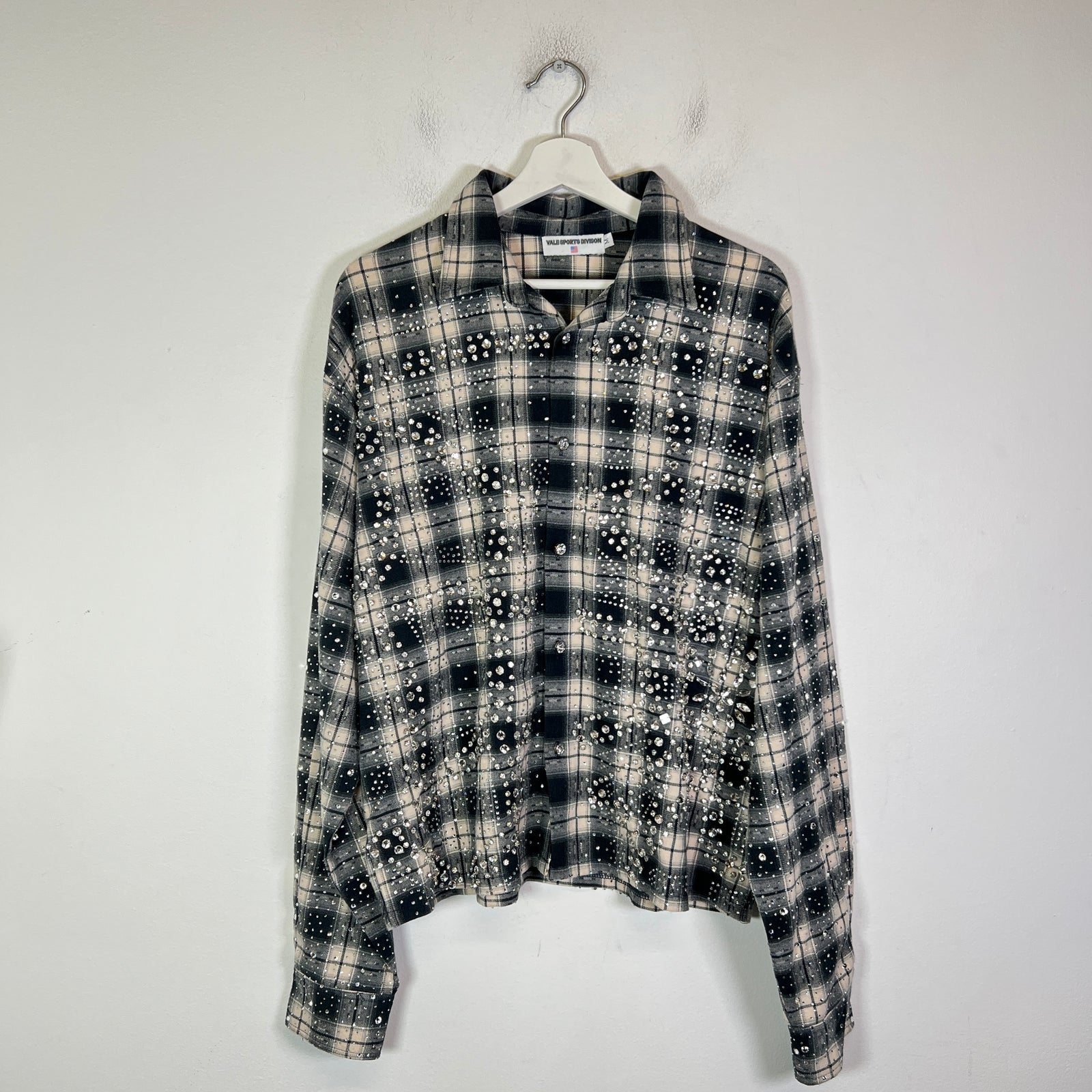 Vale 'Starlight' Rhinestone Flannel Shirt