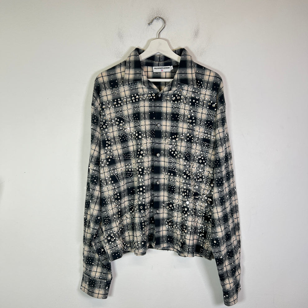 Vale 'Starlight' Rhinestone Flannel Shirt
