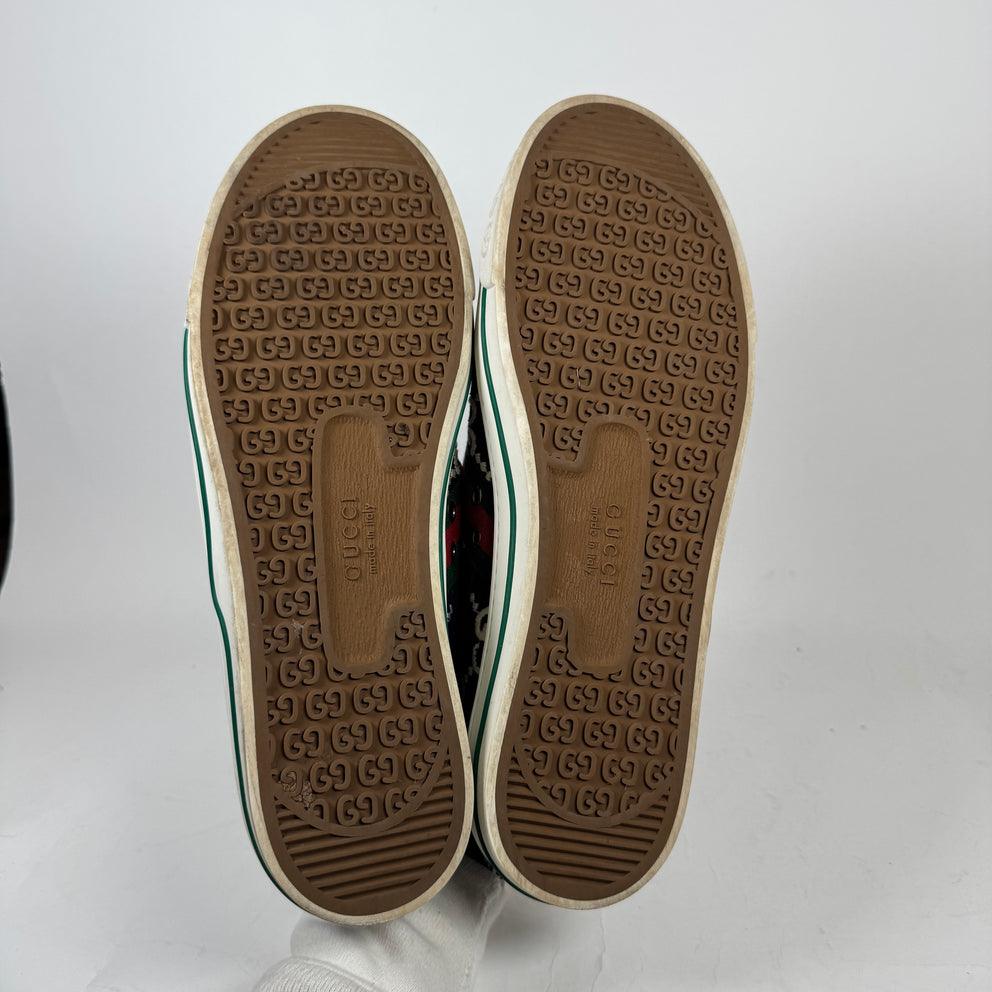 Gucci Ink Blue Tennis 1977 Sneaker Size GG 12