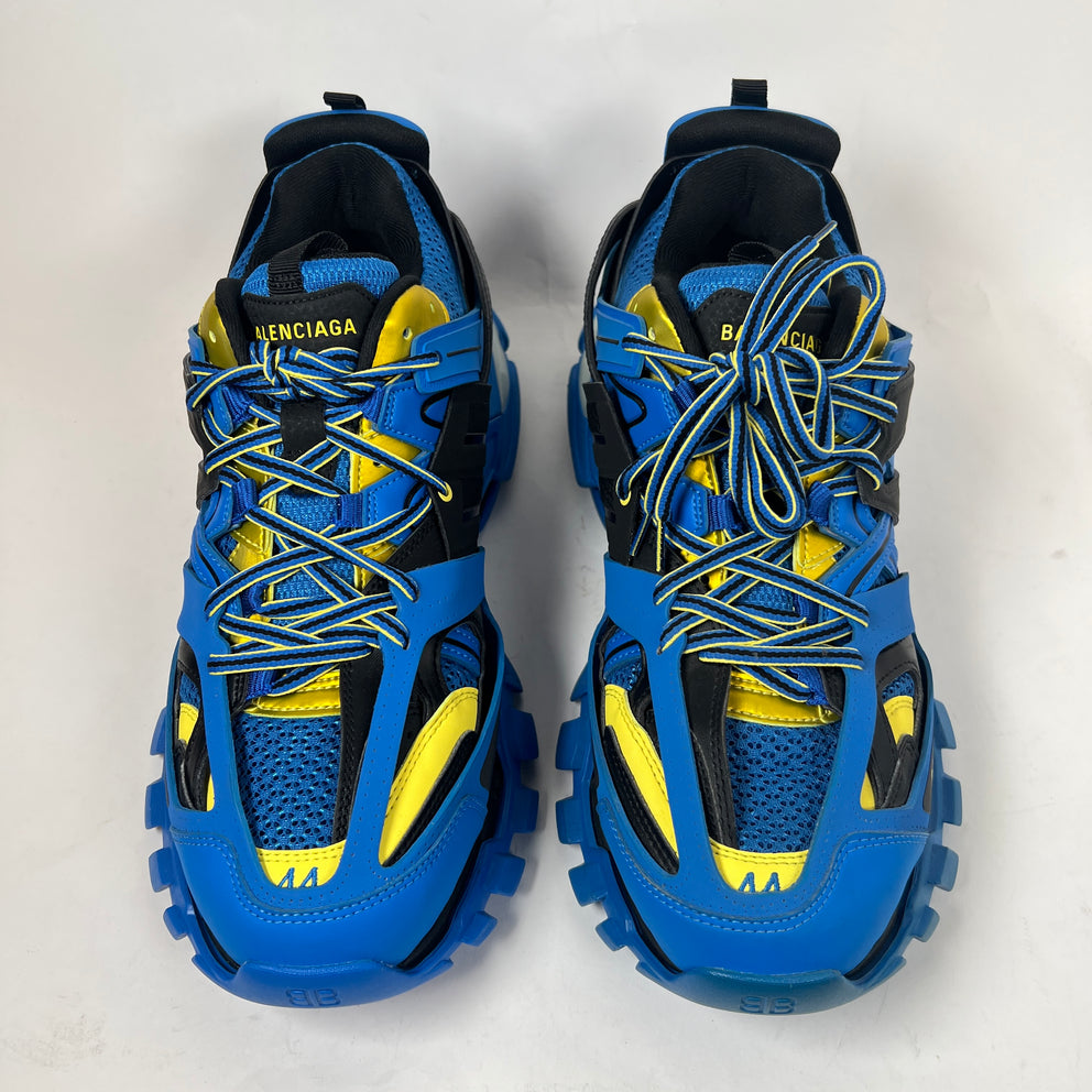 Balenciaga Blue/Yellow LED Track Sneaker Size 44