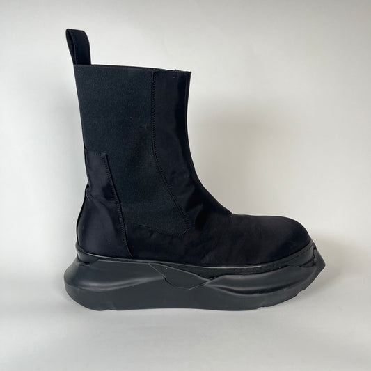 Rick Owens Drkshdw Satin Abstract Beatle Boots Size 44