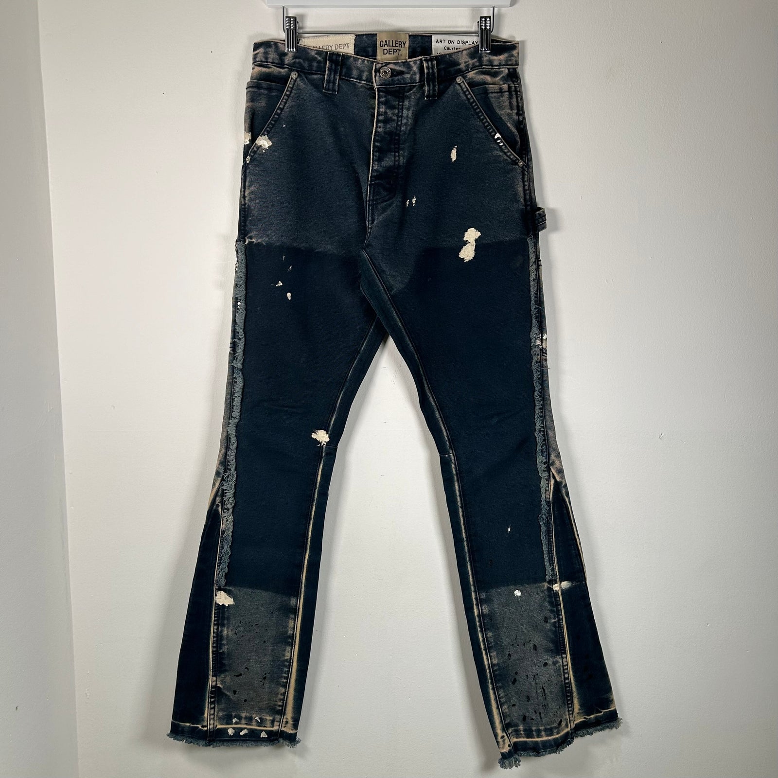 Gallery Dept Navy Double Knee Flare Pants Size 29