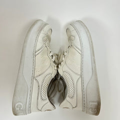 Gucci White GG Embossed Sneakers Size 10