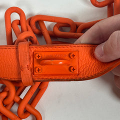 Louis Vuitton Orange Monogram MCA Signature Belt Size 95