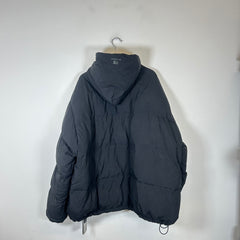 Balenciaga Black AW22 Pullover Hooded Puffer Jacket Size 4