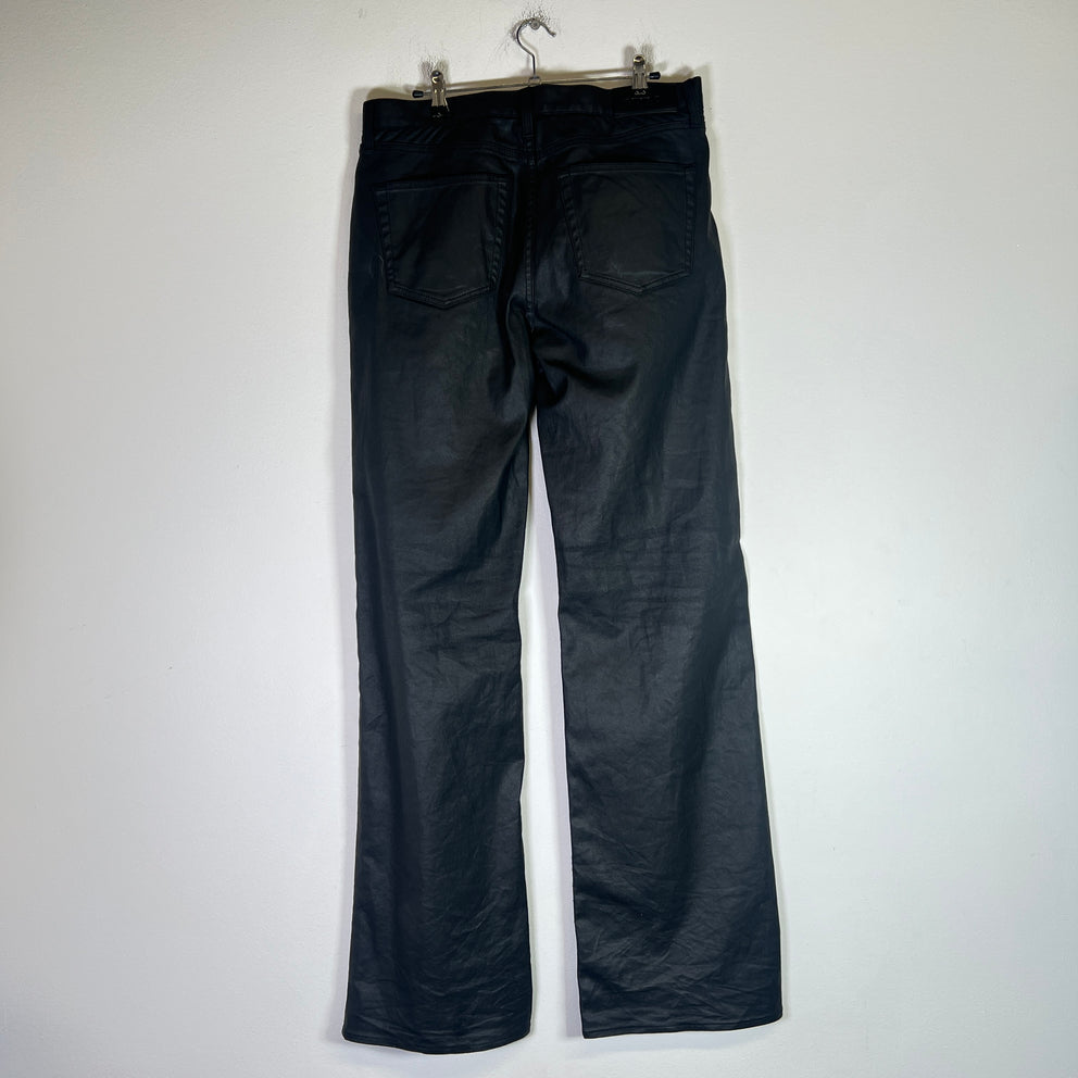 Gucci Black Waxed Horsebit Jeans