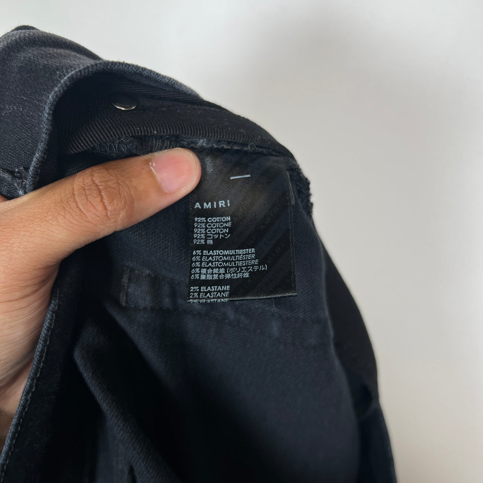 Amiri Tye Dye Bandana Thrasher Black Jeans Size 36
