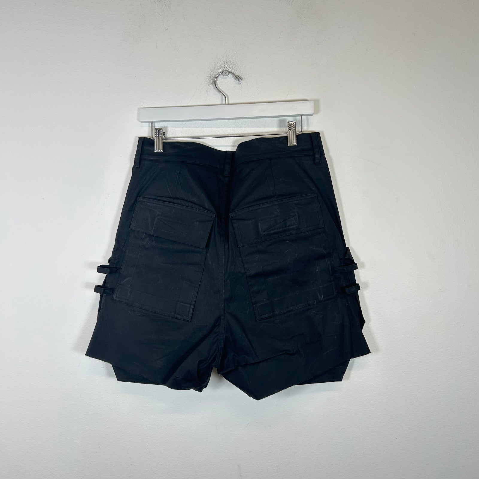Rick Owens Black Stefan Cargo Shorts Size 32
