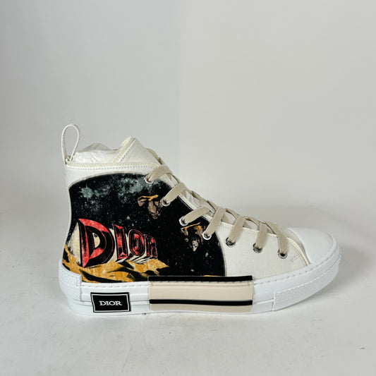 Dior B23 White 'AsteroDior' High-Top Sneaker Size 42