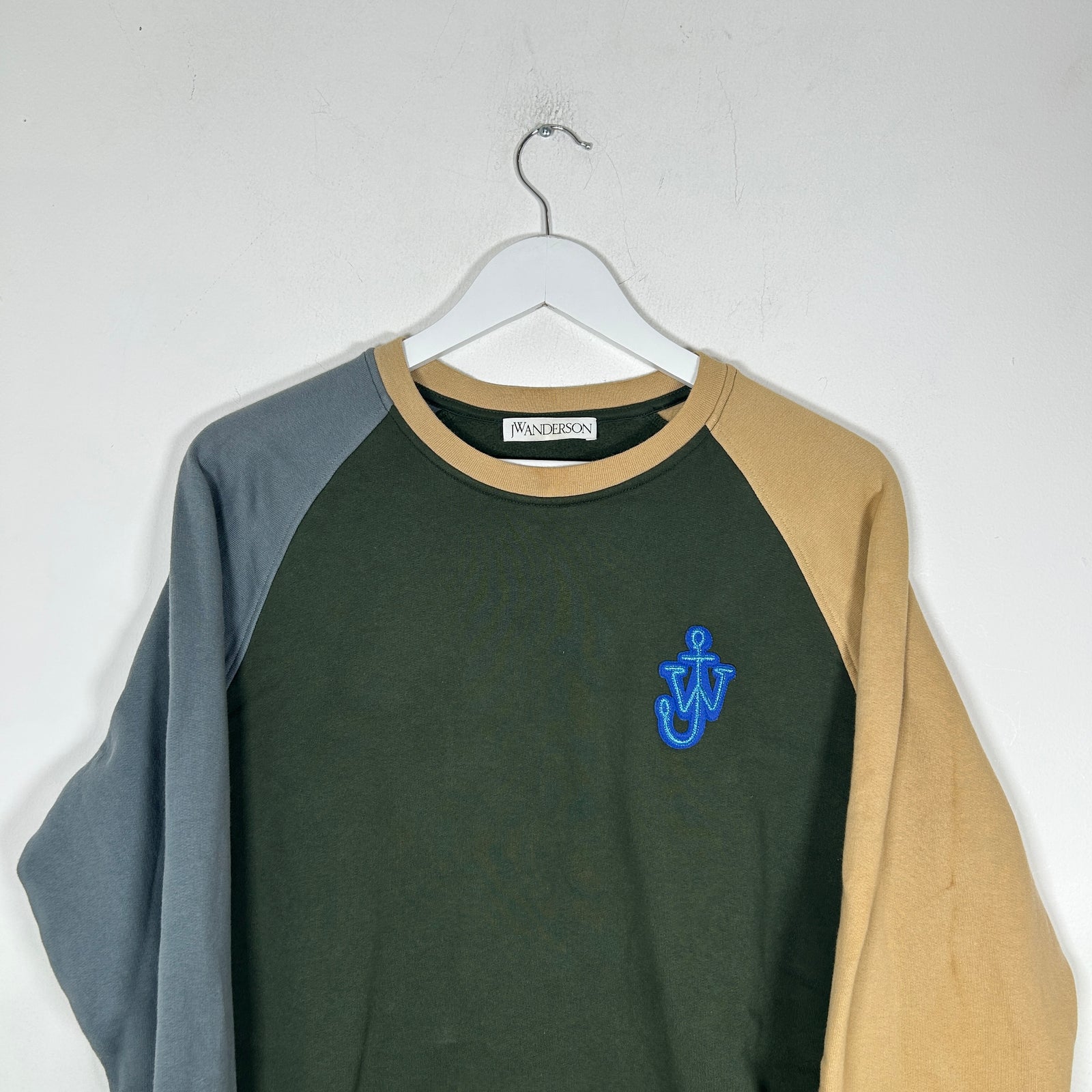 J.W. Anderson Color Block Logo Crewneck Size XL