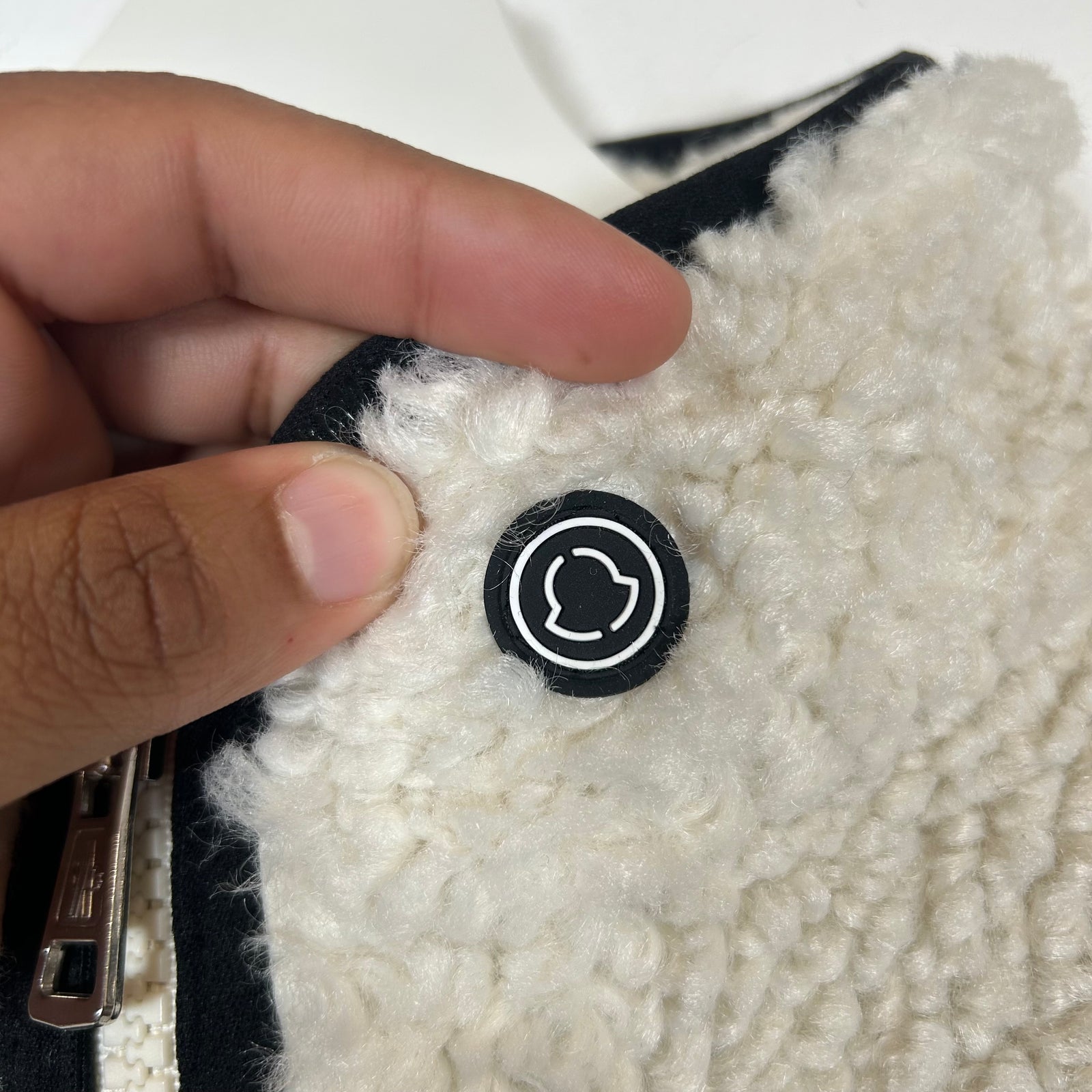 Moncler Genius x Fragment White Wool Jacket Size XL