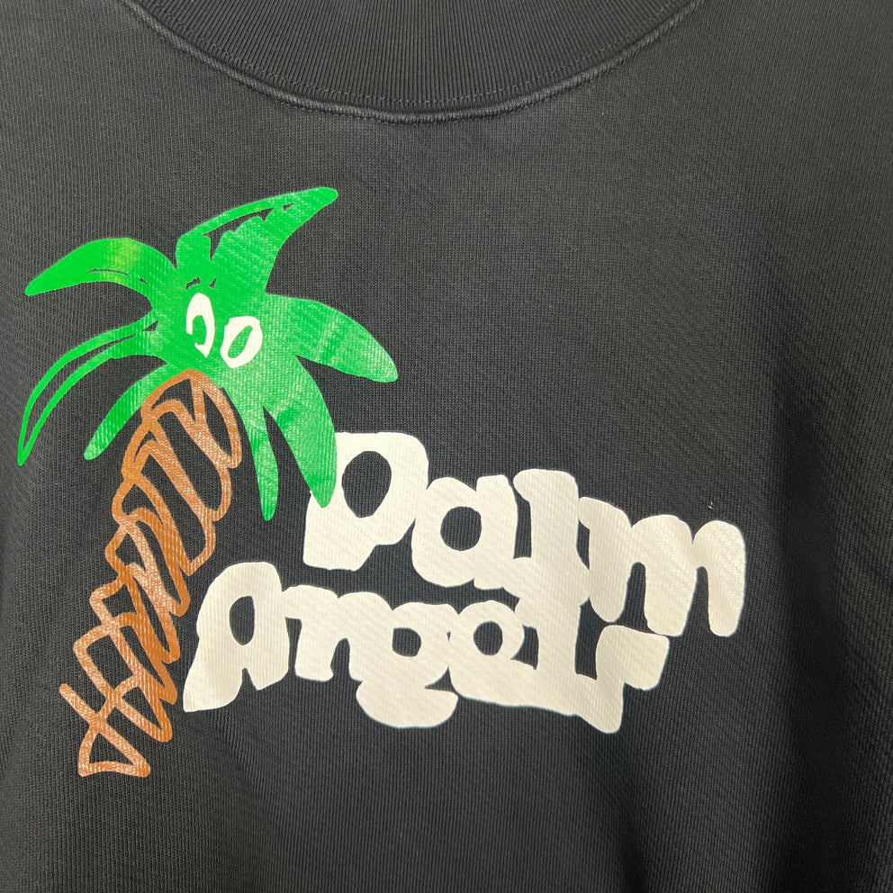 Palm Angels Black Sketch Logo Sweatshirt Size XL