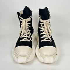 Rick Owens Black/Milk High-Top Abstract Ramones Size 43.5