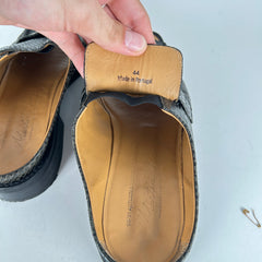 Martine Rose Python Logo Open Loafers Size 11